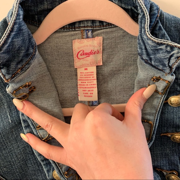 Candie’s crop Jean jacket - Picture 3 of 5